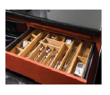 Seville Classics Expandable Bamboo Drawer Organizer W 2 Bonus