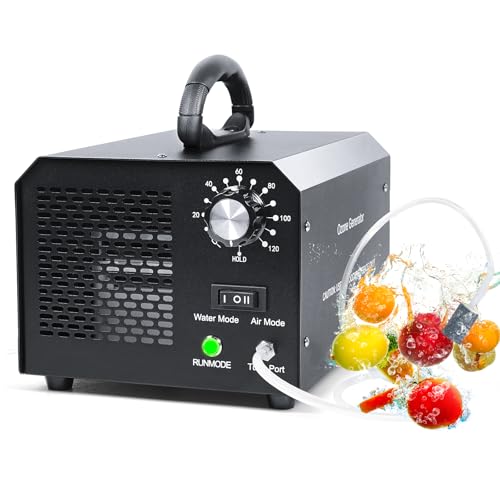 Ozone Generator for Water and Air, 30,000 mg/h Air Purifier Deodorant for 300㎡, Portable Ozonizer with Timer for Homes, Offices, Restaurants, Hotels, Bathrooms, Smoke, Pets