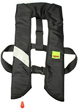 Lifesaving Pro Premium 33G Manual Inflatable PFD Survival Buoyancy Curve Paddle Sports Life Vest