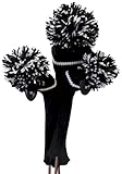 Classic Knit Spandex Pom Pom Head Cover Set by JP Lann (Includes: Driver & 2 Fairway Head Cover)