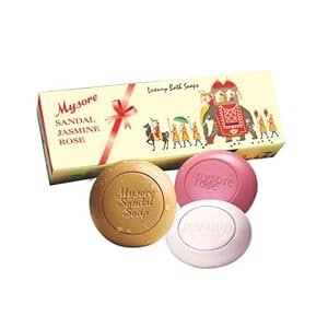 Mysore Sandal, Jasmine And Rose Soap, 450g (Pack Of 3)