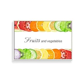 Framed Canvas Wall Art for Living Room, Bedroom Fruits Canvas Prints for Home Decoration Ready to Hanging - 16x24 inches