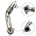 Bolt On Passenger Side Up-Pipe w/ Gaskets Fit For LB7 LLY LBZ LMM LML 6.6L Sliver