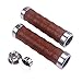 KINGOU Ergonomic Design Leather Handlebar Grip for Bicycle/Fixed Gear/Mountain/Folding Bike Double Lock-on Bar Grip …