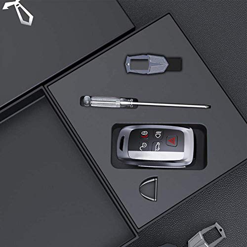 Cover Key Shell voor Range Rover, 5 Knoppen Afstandsbediening Zinklegering Autosleutel Cover met Sleutelhanger voor Land… - Afbeelding 3