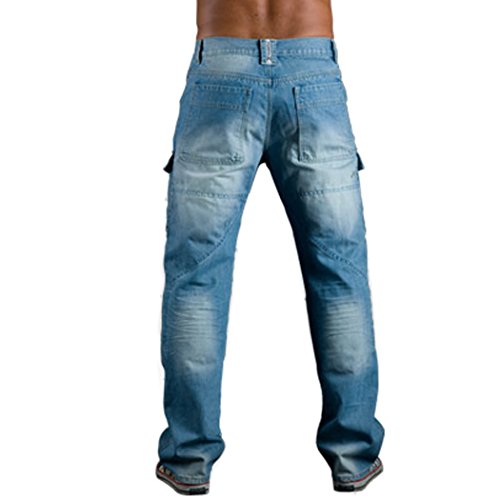 Juicy Trendz® Mens motorfiets jeans motor cargo denim broek met bescherming voering - Image 5