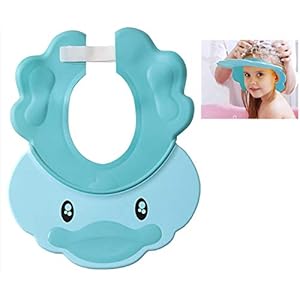 Baby Shower Cap Kids Bath Visor Adjustable Toddler Shower Cap Multi-Purpose Bathing Cap for Protect Infants Toddler Eyes…