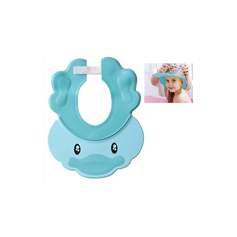 Baby Shower Cap Kids Bath Visor Adjustable Toddler Shower Cap Multi-Purpose Bathing Cap for Protect Infants Toddler Eyes…