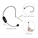 Professional Wireless Microphone, UPGRADED Cordless Mic, Stable UHF Hands-free Wireless Headset Microphone Wall-through System for Recording, Digital SLR, Voice Amplifier, Smart TV and More (Style 1)