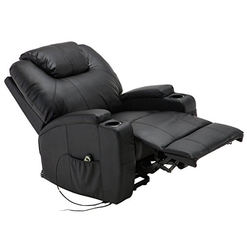 Electric Lift Power Recliner Chair Heated Massage Sofa Lounge With Remote Control