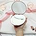 LUNA London LED Lighted Compact Makeup Mirror | 1x/7x Magnifying, Illuminated, Portable, Folding | Perfect for Handbag, Pocket & Travel Beauty Needs | Matte Rose Gold