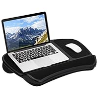 LapGear Original XL Laptop Lap Desk with Storage Pockets - Black - Style No. 45592 - US Patent No. D619,823