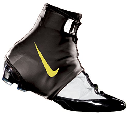 Nike STR8 Jacket Football Cleat Spat System (L, Black/Volt)