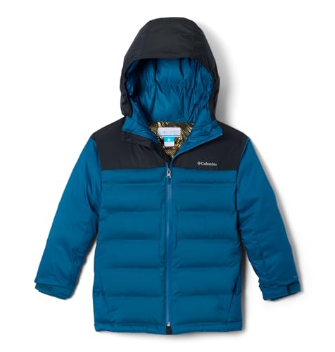 Columbia Youth Winter Powder Heat Seal Jacket, Phoenix Blue/Black, X-Small at Amazon