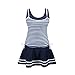 NINEWE Women's Tankini Striped Vintage Swim Dress