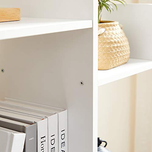 VASAGLE Bookcase, TreeShaped Bookshelf with 8 Storage Shelves, Rounded