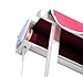 Outsunny 6' Drop Arm Manual Retractable Window Awning Sun Shade Shelter for Patio Balcony Outdoor, Aluminum, Can Cover 2 Windows, Wine Red