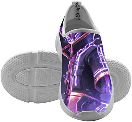 Fort-nite Purple Drift 3D Printed Lightweight Breathable Kids Sports Shoes Sneaker Canvas for Boys Gilrs