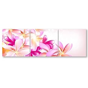 3 Piece Canvas Wall Art-Romantic Flower-Canvas Prints Home Artwork Decoration for Living Room,Bedroom - 12"x12"x3 Panels