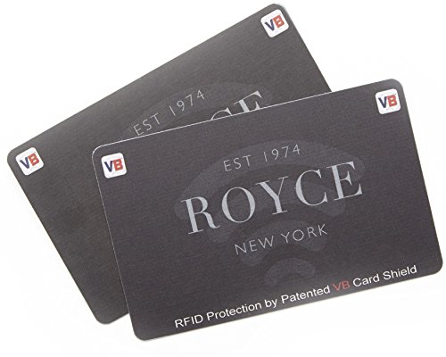 Royce Leather RFID Blocking Credit Card ID Protectors for Preventing Identity Theft, Set of 2