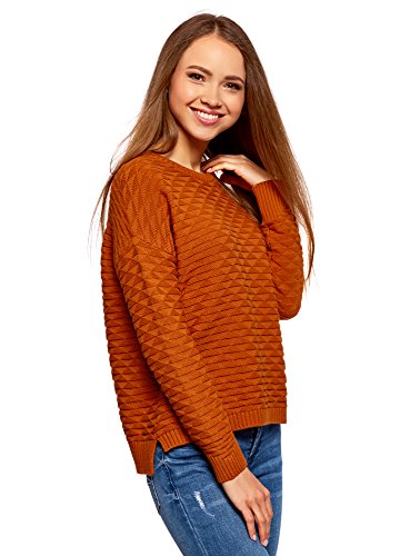 [- oodji Ultra Womens Relaxed-Fit Geometric Pattern Pullover  -]