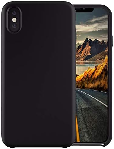 CZARTECH Maverick Back Cover Case for iPhone Xs Max Soft Silicone (Deep Black)