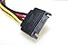 SMAKNÂ 6-Inch SATA to 2 x Right Angle Latching SATA Power Dual 90 Degree Latching SATA Y Splitter