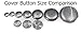 50 ButtonsUCover Self Cover Buttons with Flat Backs Size 60