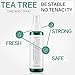 Pure PearlSation Tea Tree Body Spray - Cleansing Mist Lotion for Sensitive Skin, Purifies Oily Skin and Acne with Pearl Extract, 100 ml