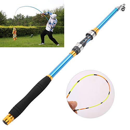Sommergeschenk Angelrute, Angelrute, Teleskop Angelrute River Angelrute Angelzubehör für hochfestes Teleskopfischen im… – Bild 3