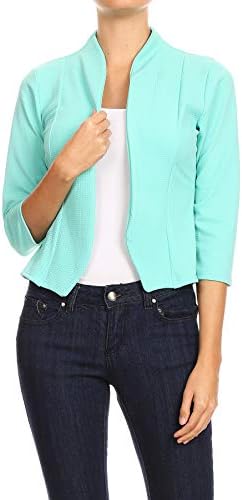 MissMissy Womens Casual Business Slim Fit Long Sleeve Blazer Jackets J907