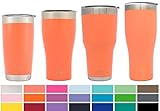 Simple Modern 30oz Cruiser Tumbler - Vacuum Insulated Double Wall Trendy Sip Thermos - Travel Mug 18/8 Stainless Steel Thermos Red - Grapefruit
