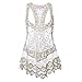 Colorful House Women's Lace Crochet Beachwear Dress Bikini Swimsuit Cover up, Beige