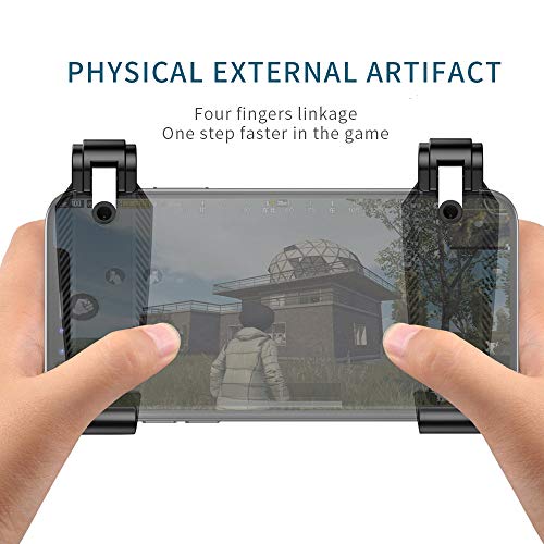 Newseego Mobile Game Controller,Mobile Game Trigger Fire Button Gamepad for Knives Out Shooter Controller Android iOS Phone Triggers Newest Gift for Players(A Pair)