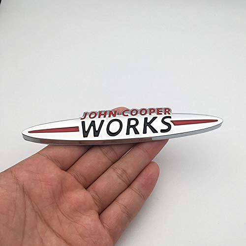 3D Metal John Cooper Works Car Emblem Badge Decal for Mini Cooper S Countryman