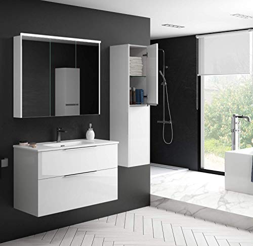Mueble-de-Bano-Suspendido-con-Lavabo-Ceramico-Galsaky-2-cajones-con-Cierre-Amortiguado-y-Organizador-Guias-Hettich