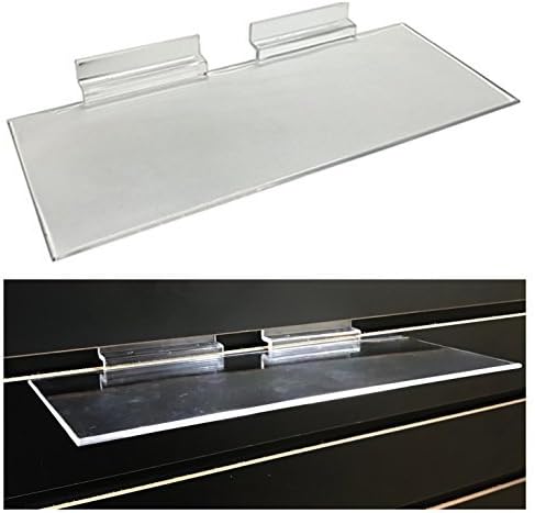 Slatwall Shelf 4" Deep x 10" Long Injection Molded 5 Pack