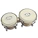 GP Percussion B2 Pro-Series Tunable Bongos 6 & 7 Inch (Clear Finish, Hickory)