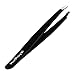 RUBEXX Precision Eyebrow Tweezers for Women Men Professional Stainless Steel Slant Tip Tweezers for Plucking Chin Facial Ingrown Hair Removal Anti Slip