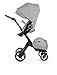 Stokke Black V5 / Chassis With Complete Stroller Seat, Parasol and Cup Holder, Grey Melange