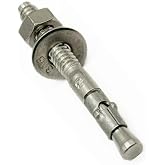 MIGHTY FASTENERS 316 SS Wedge Anchors 1/4"-20 x 1-3/4", 5 Pack | Corrosion-resistant wedge anchors for dock cleats, bumpers, marina accessories, small signs, boat lifts and pool brackets.