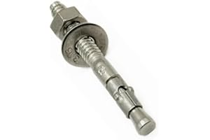 MIGHTY FASTENERS Premium 316 Stainless Steel Wedge Anchor, 1/4"-20 X 1-3/4" – Heavy Duty Corrosion Resistant Fastener for Concrete and Masonry Applications 5 Pack