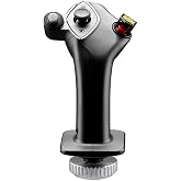Thrustmaster Airbus Add-On Flight Grip, 1:1 Sidestick Replica - PC | Captain left-hand design, A400M module swap, 5 buttons, 4 axes, dual-mode trigger, H.E.A.R.T 16-bit, lockable Z-axis