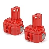 PowerGiant 12V 2.0Ah Replacement Battery for Makita 1222 1234 1233 1220 PA12 192598-2, 6213d 6217d 6270d 6313d 6227d (2-Pack)
