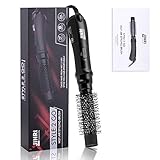 Jinri Ceramic Hot Air Brush, 1000 Watt Negative Ionic Styling Blow Dryer& Volumizer Lightweight Styling Comb, ETL Certified, Black