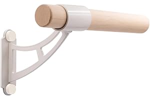 VITA VIBE VITA Barre Wall-Mounted Single Ballet Barre, Archos, Wood | Fixed Height, Made in USA, Home, Studio or Gym Exercise Equipment for Kids & Adults | Dance, Fitness, Pilates