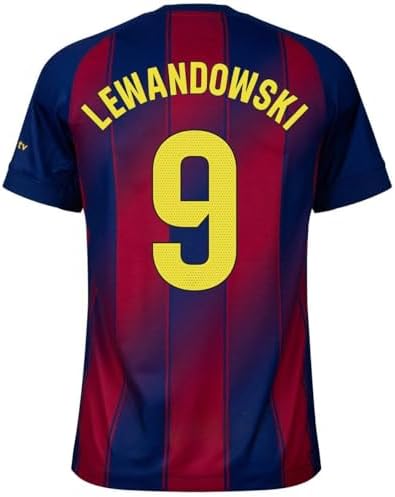 Amazon.com : Lewandowski #9 Home Soccer Jersey for Men Fan Version