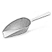 New Star Foodservice 34660 One-Piece Cast Aluminum Flat Bottom Bar Ice Flour Utility Scoop, 4-Ounce, SIlver primary