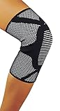 HOFAM Knee Brace Compression, Breathable Knee Sleeve for Running Jogging Basketball Workout Sports - For Men and Women - Relieves ACL LCL MCL - Single