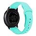 Fit Samsung Galaxy Watch (42mm)/ Galaxy Watch Active (40mm) Bands, 3Pack 20mm Quick Release Stylish Sport Silicone Bands Straps Wristbands Bracelet Watch Band for 42mm Galaxy Watch (White Green Red)